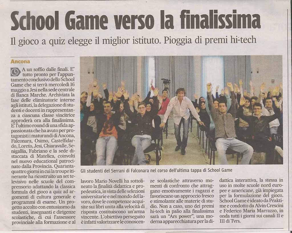 Schoola Game verso la finalissima